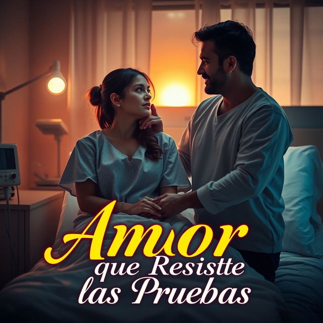 An emotionally charged scene showcasing the powerful love and resilience between María and Javier in a hospital room