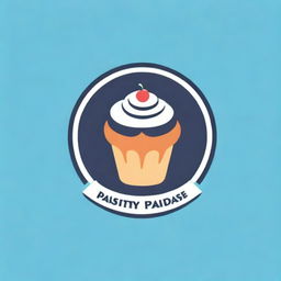 Create a logo for a bakery named 'Pastry Paradise' featuring a mix of heavenly and baking related elements.