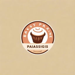 Create a logo for a bakery named 'Pastry Paradise' featuring a mix of heavenly and baking related elements.