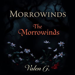 A striking fantasy and mystery-themed book cover featuring a bold, prominent title "The Morrowinds" centered in the middle of the design