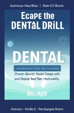 A modern and clean book cover design for the title "Escape the Dental Drill