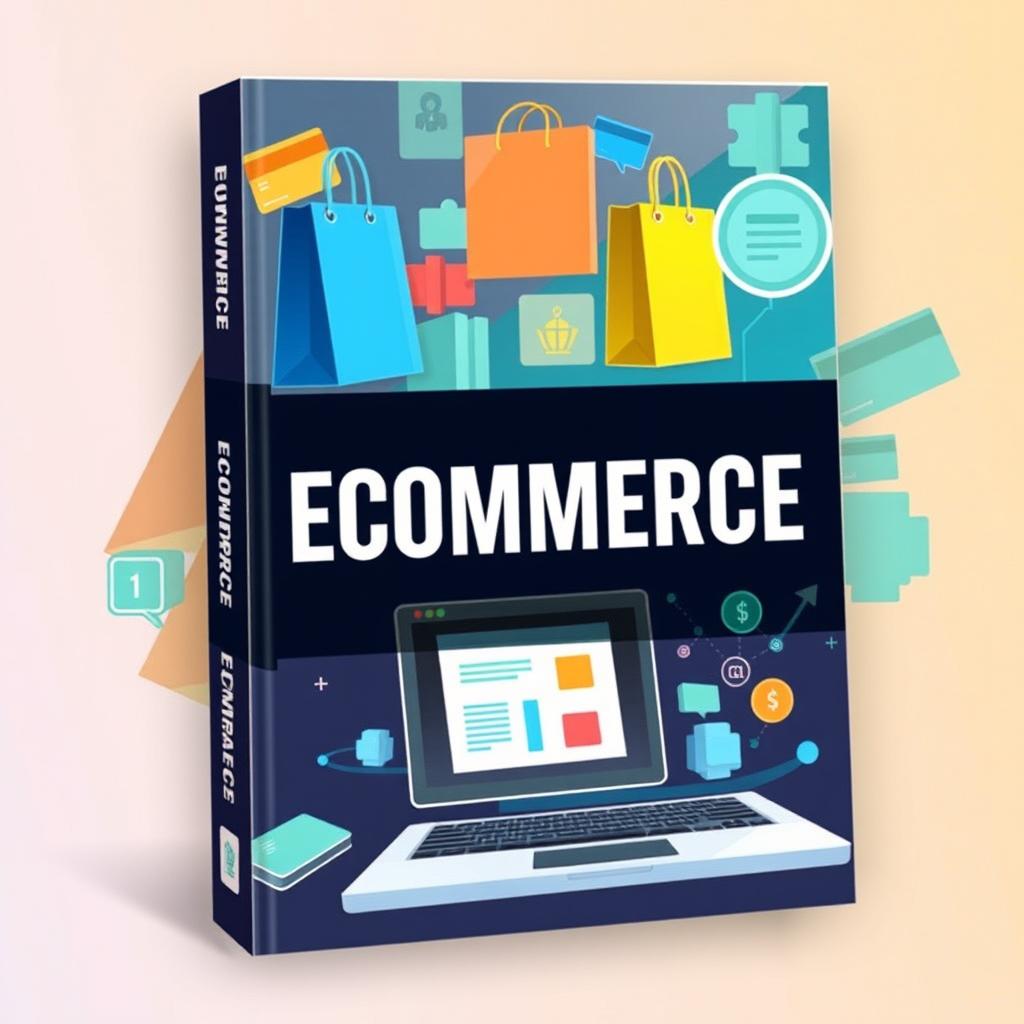 A captivating book cover design for an e-commerce themed book