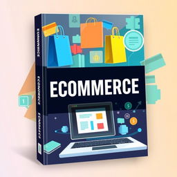 A captivating book cover design for an e-commerce themed book