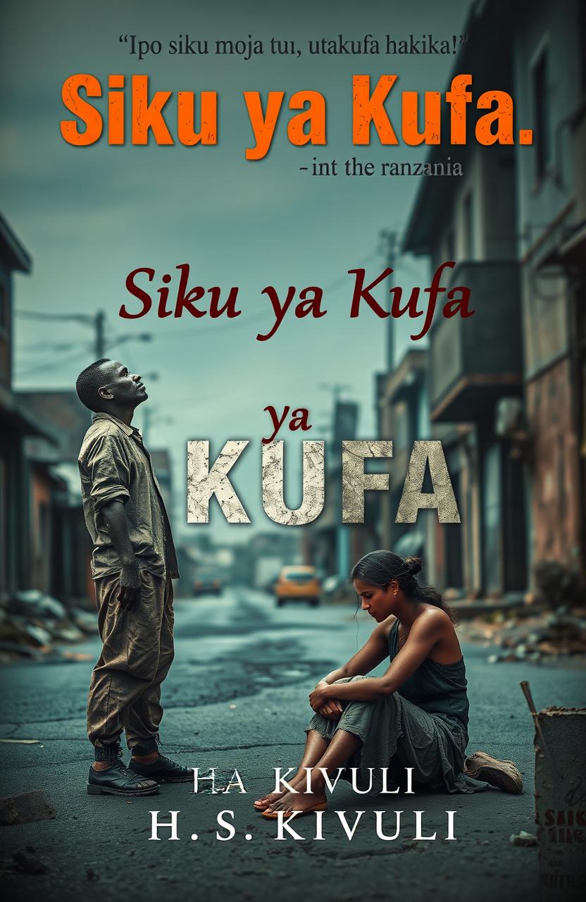 A book cover for 'Siku ya Kufa' by H