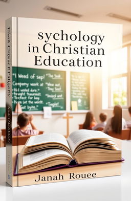 A visually appealing book cover design for a Christian educational psychology book