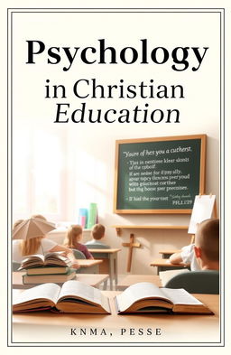 A visually appealing book cover design for a Christian educational psychology book