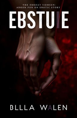 An abstract cover for an erotic story, featuring intertwined hands that symbolize dominance and submission