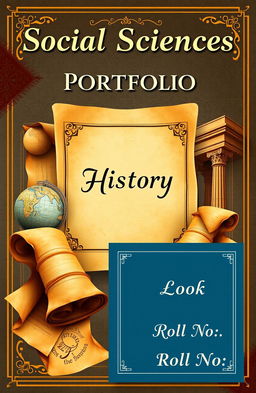 Design a visually engaging cover page for a Social Sciences portfolio