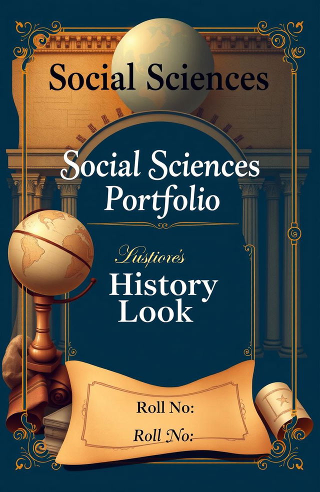 Design a visually engaging cover page for a Social Sciences portfolio