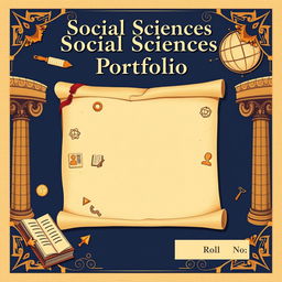 Create a captivating cover page for a Social Sciences portfolio