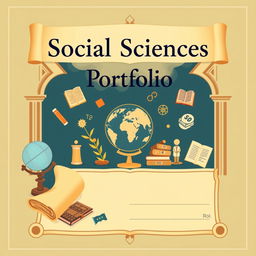 Create a captivating cover page for a Social Sciences portfolio