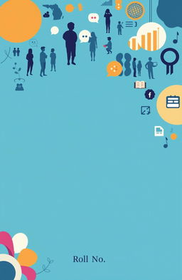 A professional and visually appealing cover page for a social sciences portfolio