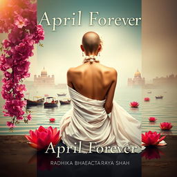 A rectangular book cover titled 'April Forever' by author Radhika Bhattacharyya Shah