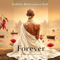 A rectangular book cover titled 'April Forever' by author Radhika Bhattacharyya Shah