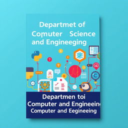 A professional and visually appealing cover design for a Department of Computer Science and Engineering