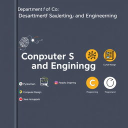 A professional cover design for the Department of Computer Science and Engineering, prominently featuring the department name