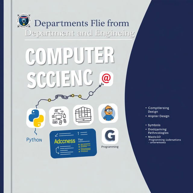 A professional cover design for the Department of Computer Science and Engineering, prominently featuring the department name