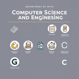 A professional cover design for the Department of Computer Science and Engineering, prominently featuring the department name