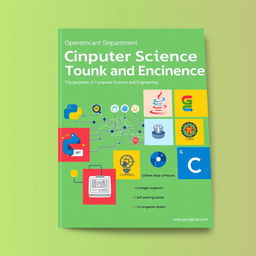 A visually striking cover design for the Department of Computer Science and Engineering