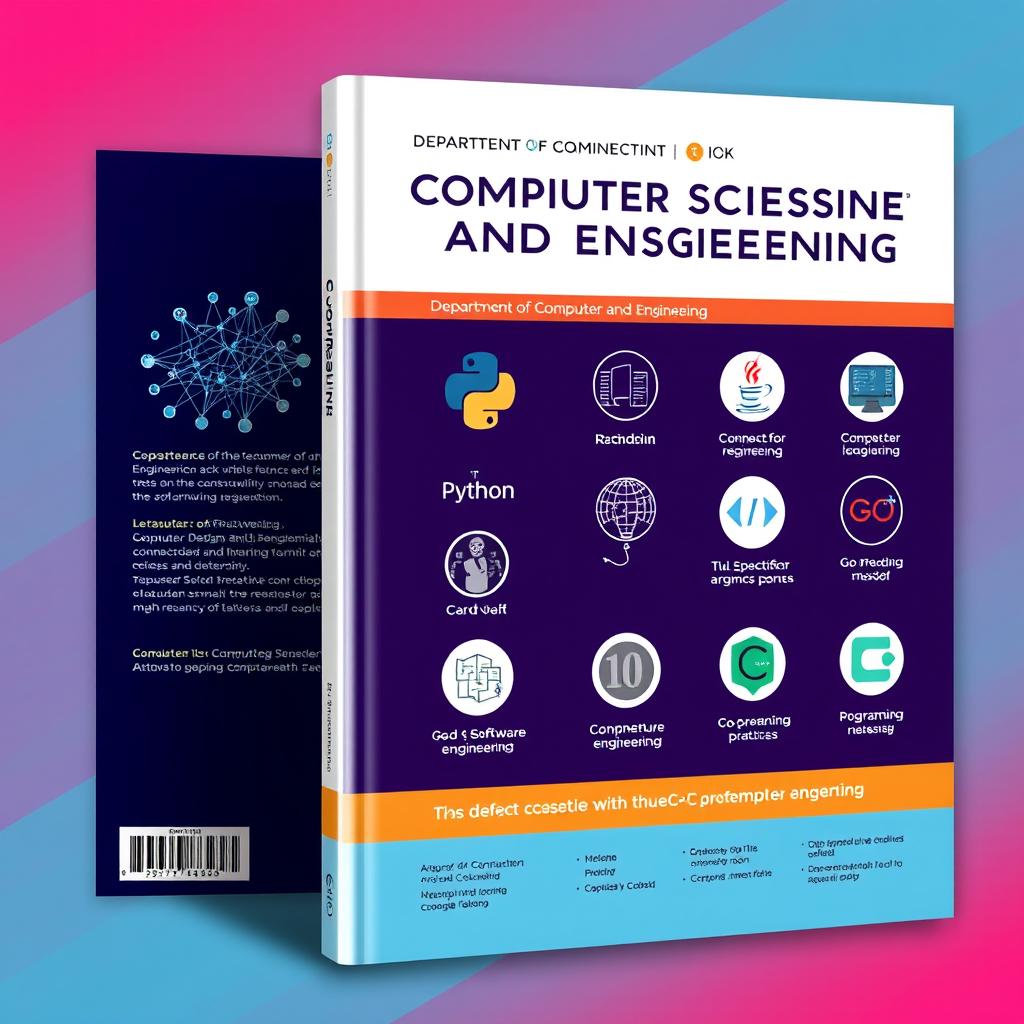 A visually striking cover design for the Department of Computer Science and Engineering