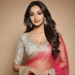 Generate a high resolution, professional image of Srinidhi Shetty, the notable Indian model and actress, characterized by her elegance and exquisite beauty.