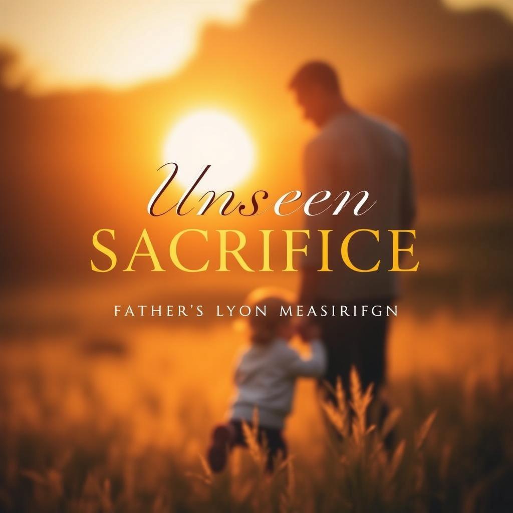 A book cover design featuring the title 'Unseen Sacrifice' prominently at the top