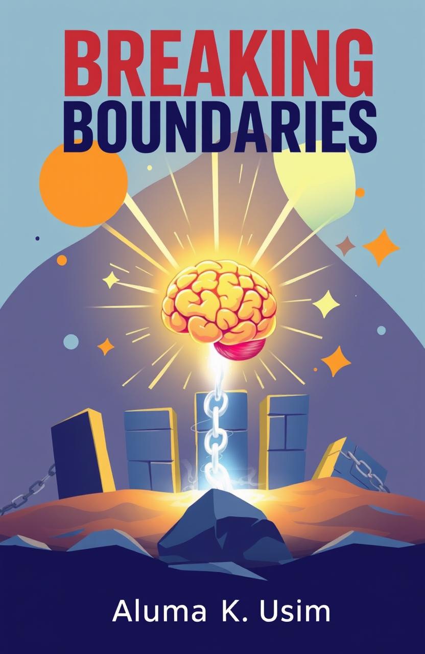 An inspirational ebook cover for 'Breaking Boundaries' by Aluma K Usim