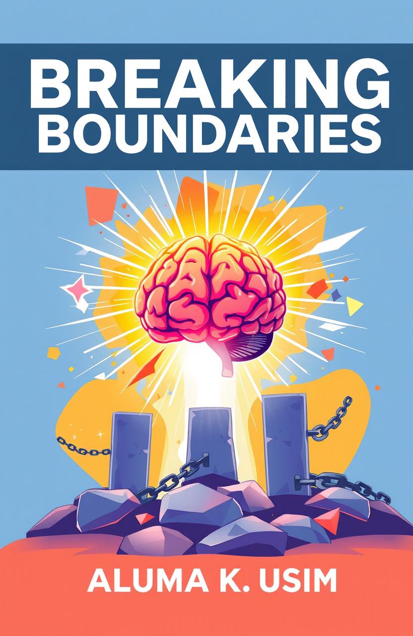 An inspirational ebook cover for 'Breaking Boundaries' by Aluma K Usim