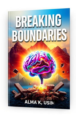 A visually striking 3D ebook cover titled 'Breaking Boundaries' by Aluma K Usim