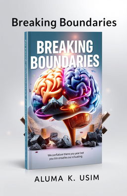 A visually striking 3D ebook cover titled 'Breaking Boundaries' by Aluma K Usim