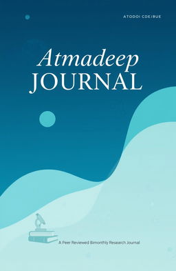 A study cover design for the 'Atmadeep Journal', featuring the title prominently at the top in elegant, serif font