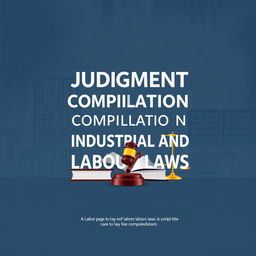 A striking cover page for a book titled 'Judgment Compilation of Industrial and Labour Laws'