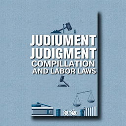 A striking cover page for a book titled 'Judgment Compilation of Industrial and Labour Laws'