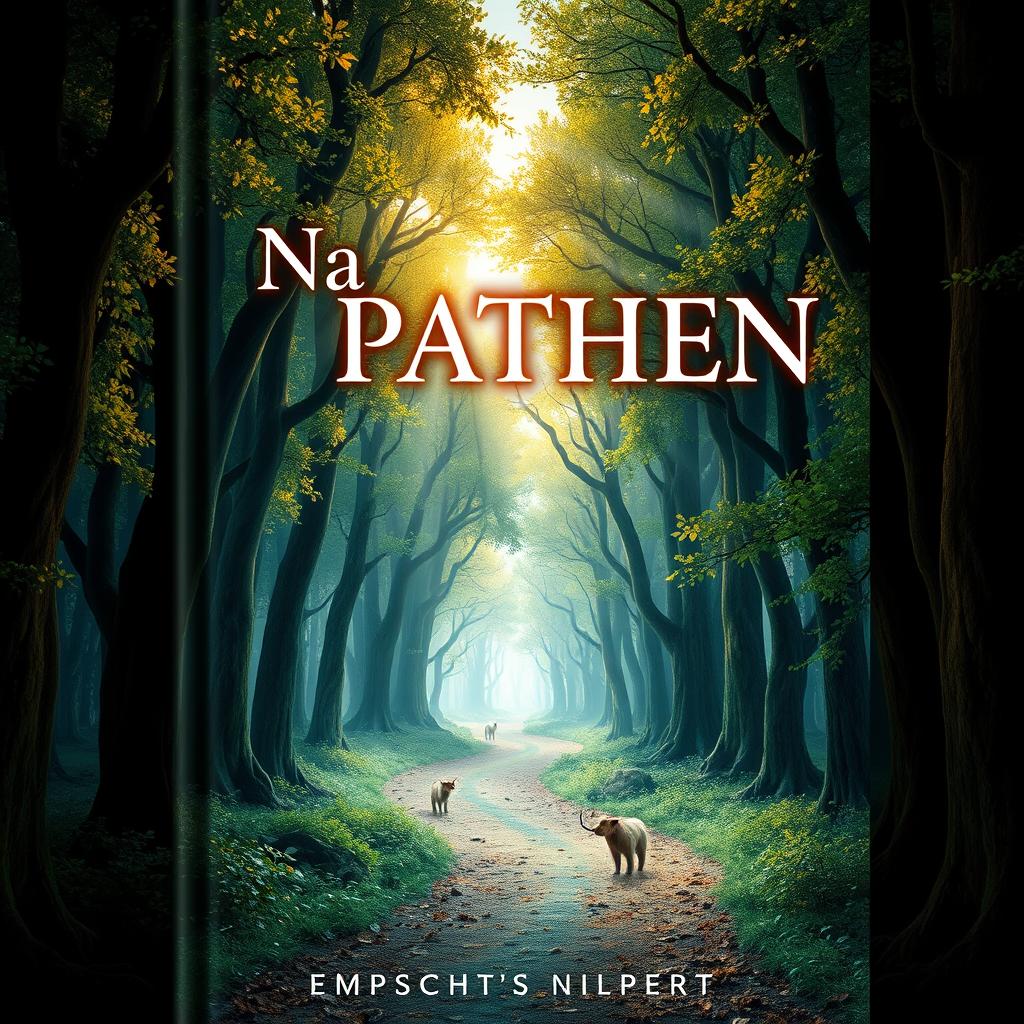 A captivating book cover design for a book titled "Na PATHEN Hechen in"