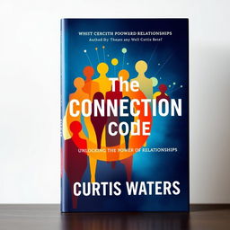 A visually striking book cover for 'The Connection Code: Unlocking the Power of Relationships' by Curtis Waters