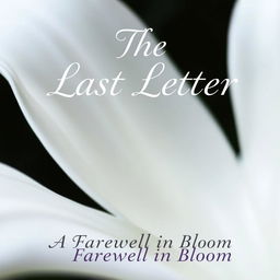 A close-up shot of a single white lily, with delicate petals and visible stamen in sharp focus