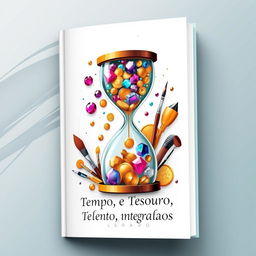 A beautifully designed book cover for 'Tempo, Tesouro e Talento Integrados'