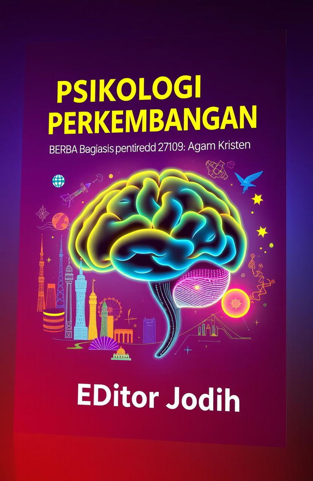A book cover design titled 'Psikologi Perkembangan Berbasis Pendidikan Agama Kristen'