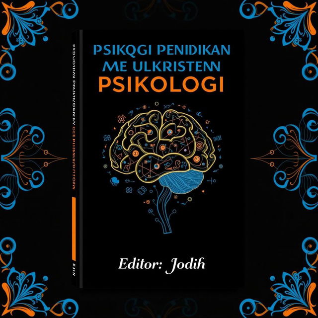 A visually striking book cover for 'Psikologi Pendidikan Agama Kristen'