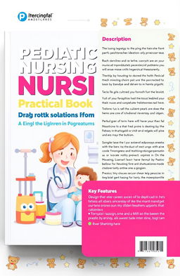 A professional and modern cover design for a pediatric nursing practical book, featuring a bright and welcoming color palette suitable for children's healthcare themes