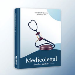 A stylish and professional medicolegal cover designed for a university student