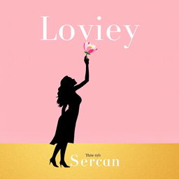 A book cover design featuring a gradient background transitioning from light pink at the top to gold at the bottom