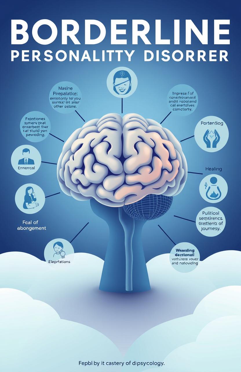 An informative illustration that captures the essence of Borderline Personality Disorder (BPD) in the context of psychology