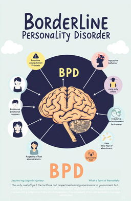 An informative illustration that captures the essence of Borderline Personality Disorder (BPD) in the context of psychology