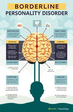 An informative illustration that captures the essence of Borderline Personality Disorder (BPD) in the context of psychology