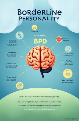 An informative illustration that captures the essence of Borderline Personality Disorder (BPD) in the context of psychology