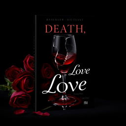 A book cover design for 'Death, My Love', featuring a dark and haunting aesthetic