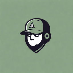 Generate a logo for a baseball team named 'Artilleros'. Use military green and black colors, incorporating elements related to baseball and war artillery, creating a bold and impactful design.