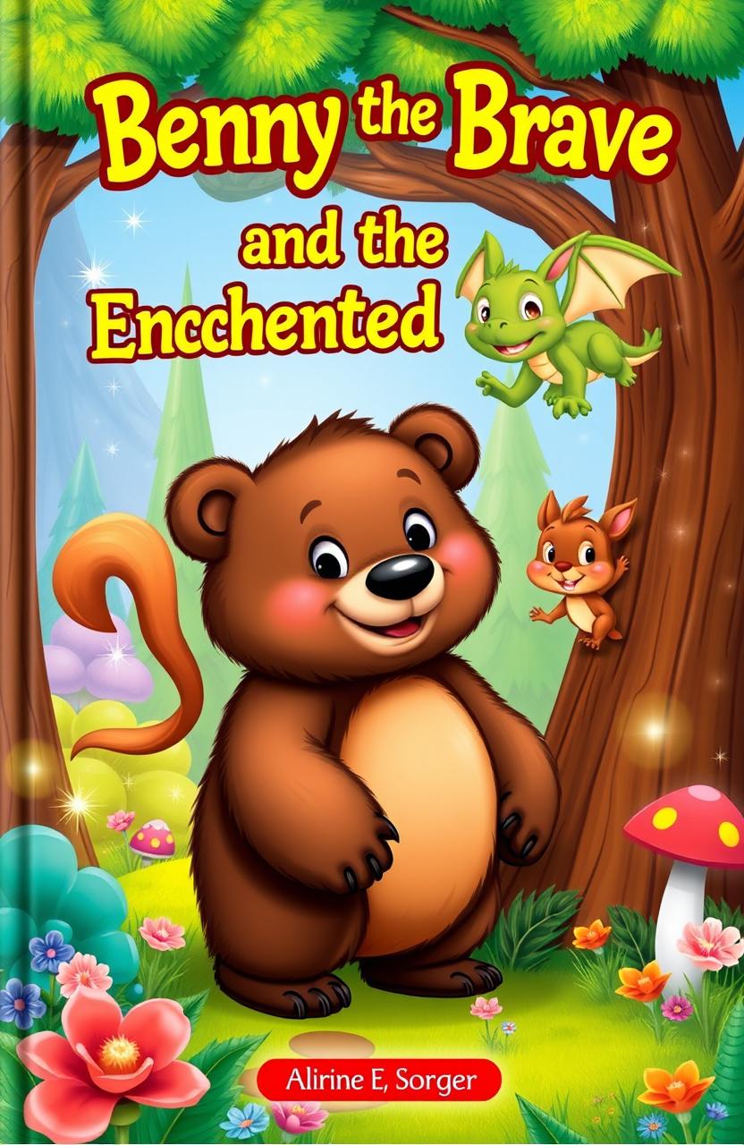 A colorful book cover for 'Benny the Brave and the Enchanted Forest'