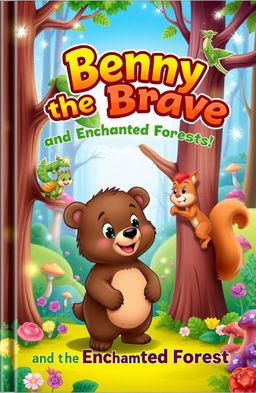 A colorful book cover for 'Benny the Brave and the Enchanted Forest'